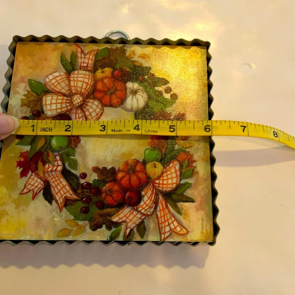Round Top Collection Autumn Harvest Wreath Wall Or Table Art Decoration